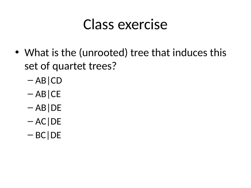 CS 581 Tandy Warnow Today Brief intro to Newick - slide 11 of 65