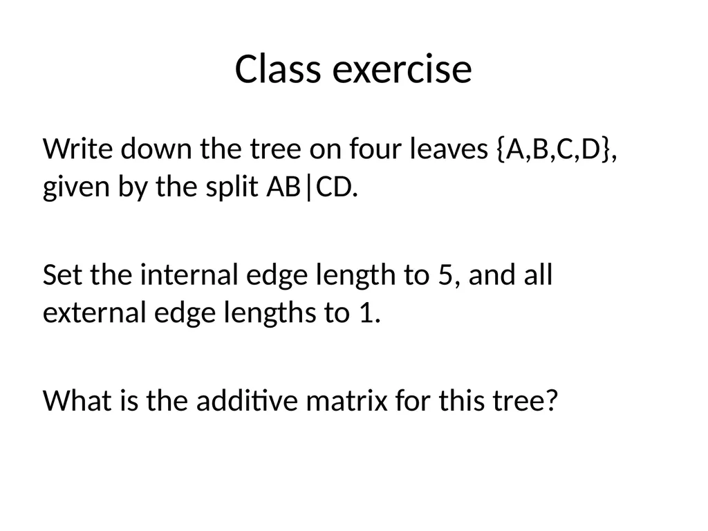 CS 581 Tandy Warnow Today Brief intro to Newick - slide 17 of 65