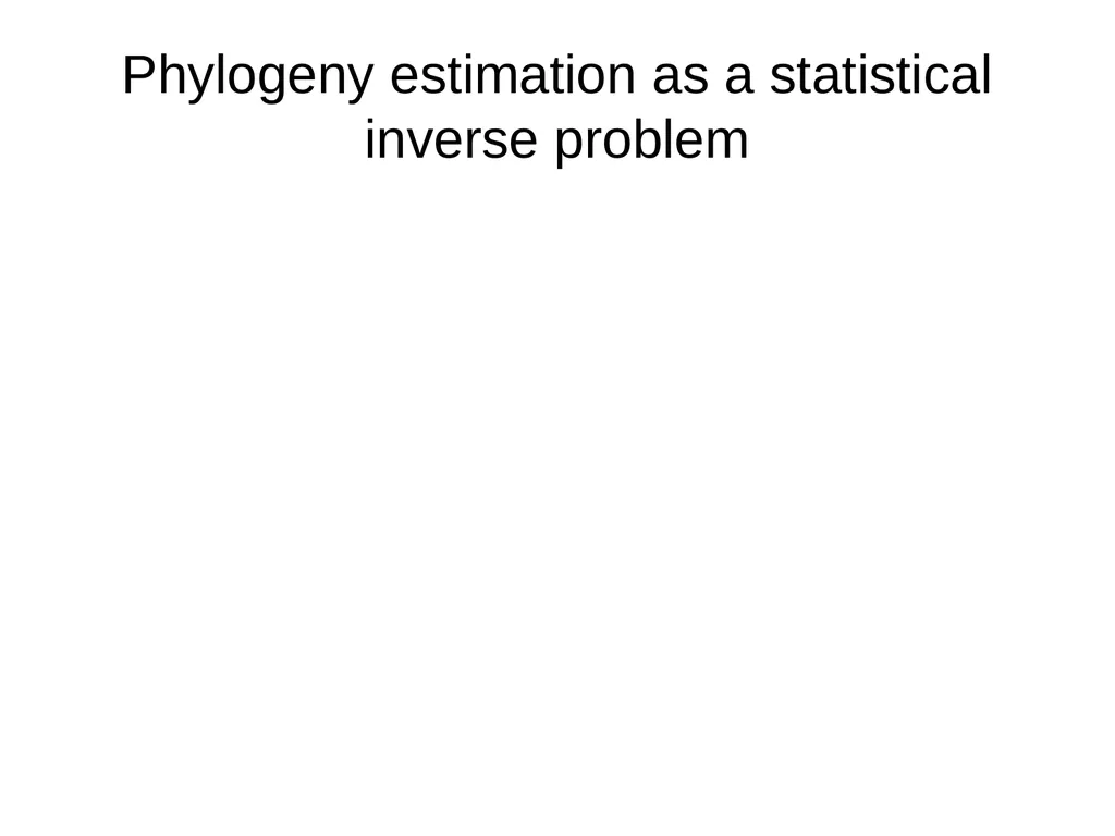 CS 581 Tandy Warnow Today Brief intro to Newick - slide 31 of 65
