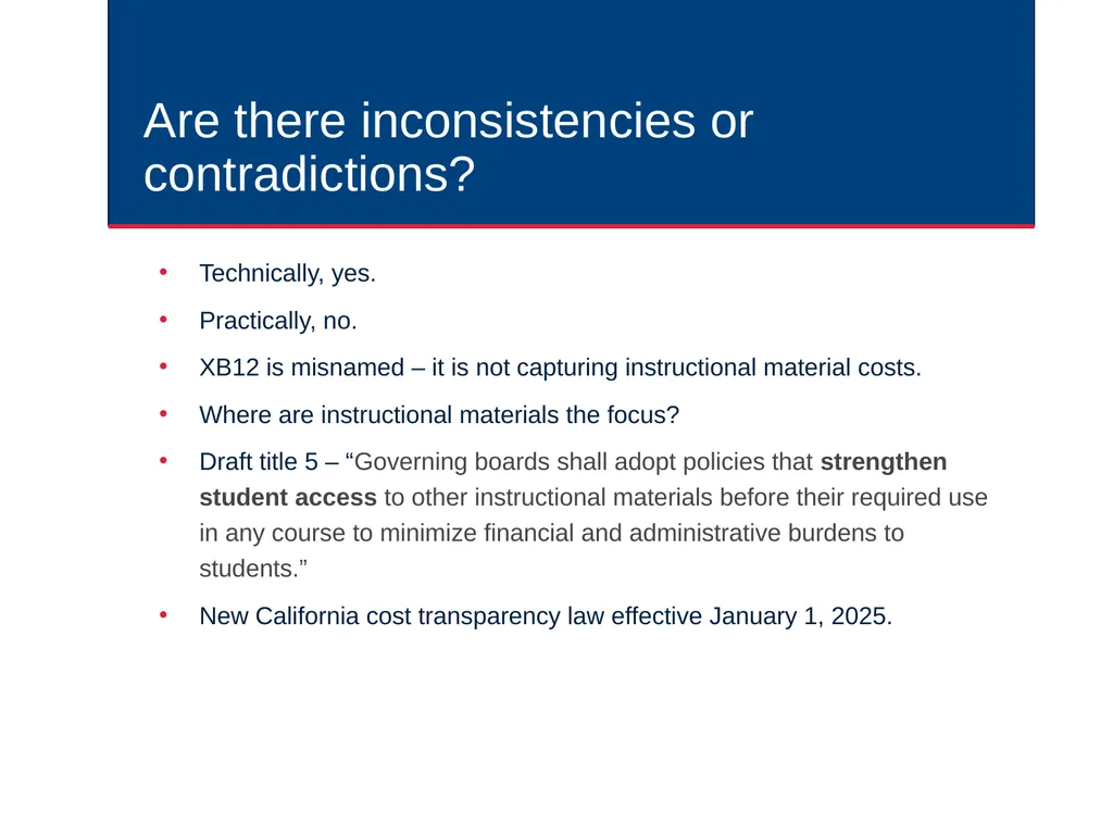 Course Cost Transparency in the California - slide 30 of 32