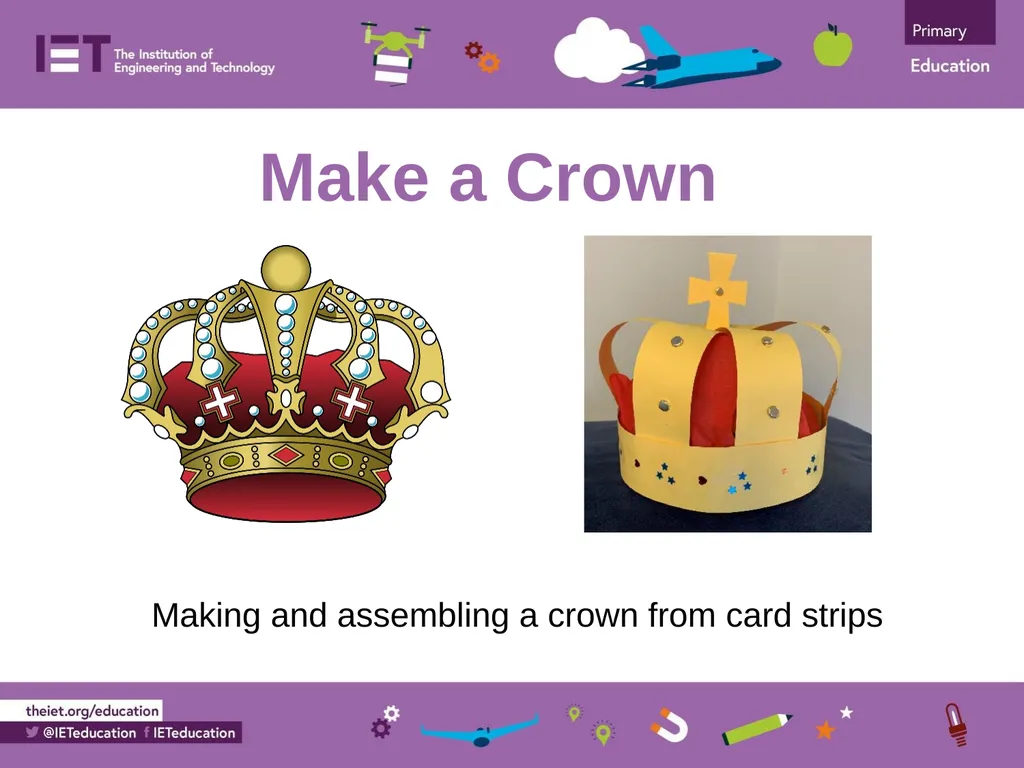Make a Crown Making and assembling a crown from - slide 1 of 12