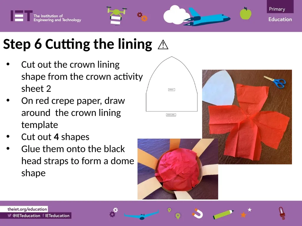 Make a Crown Making and assembling a crown from - slide 9 of 12