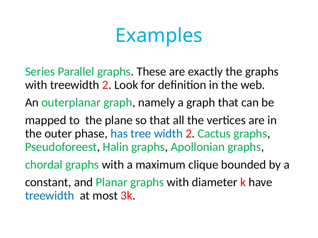 Treewidth and Fix Parameter Tractability. Bounded - slide 2 of 62