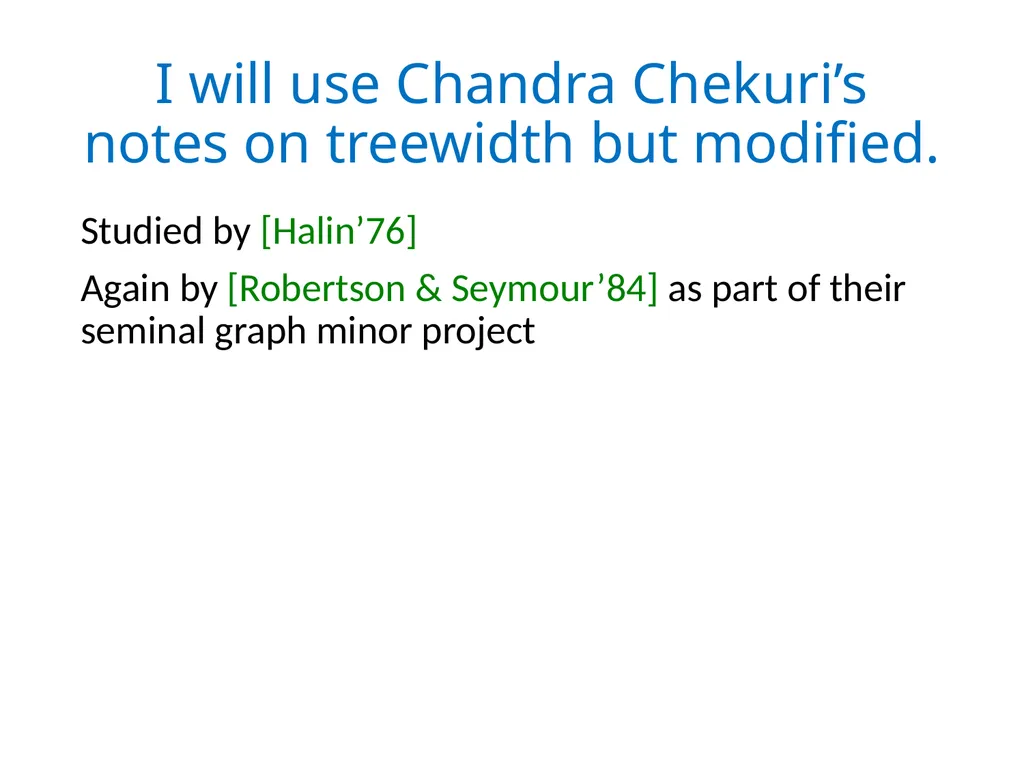 Treewidth and Fix Parameter Tractability. Bounded - slide 3 of 62