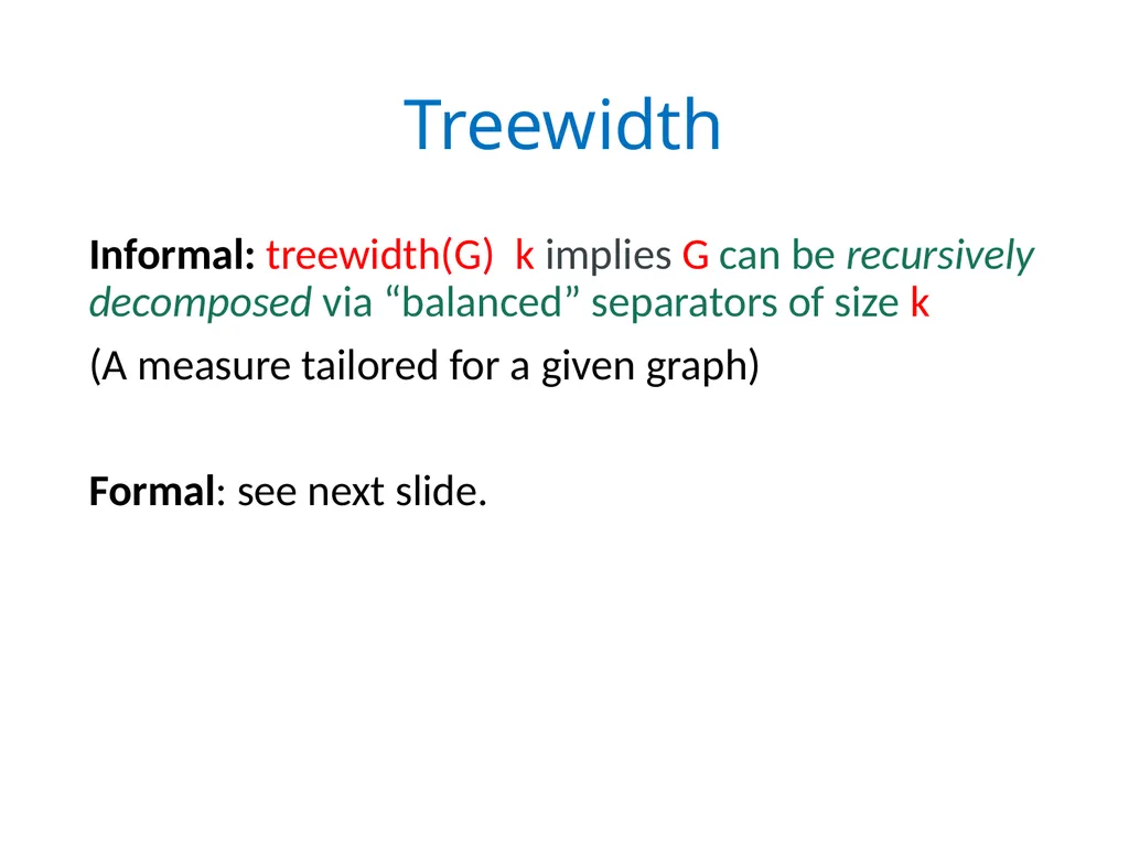 Treewidth and Fix Parameter Tractability. Bounded - slide 4 of 62