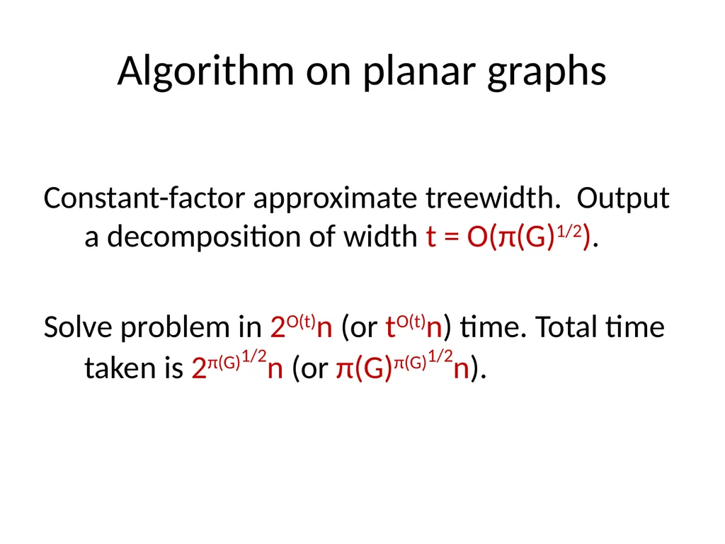 Applications of Treewidth in Algorithm Design - slide 17 of 55