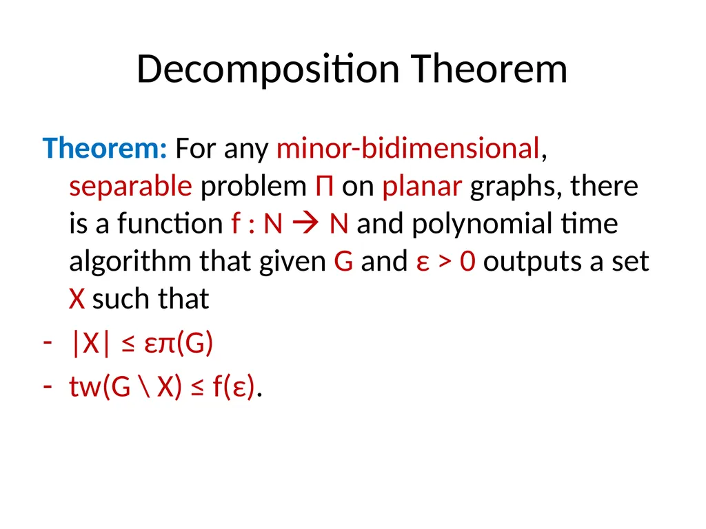 Applications of Treewidth in Algorithm Design - slide 25 of 55
