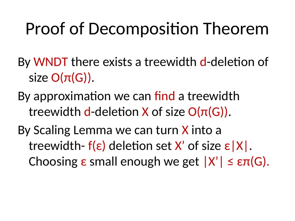 Applications of Treewidth in Algorithm Design - slide 50 of 55