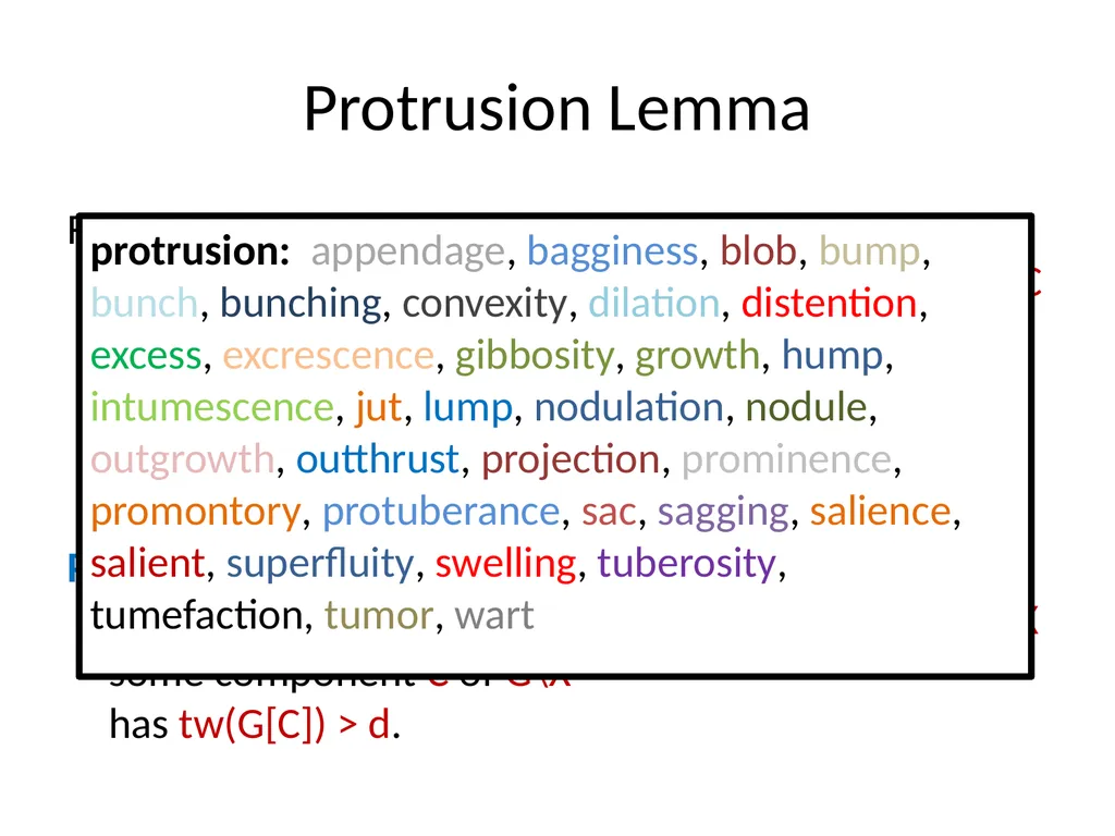 Applications of Treewidth in Algorithm Design - slide 47 of 55