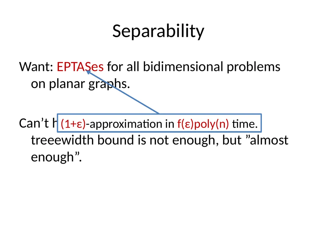 Applications of Treewidth in Algorithm Design - slide 21 of 55