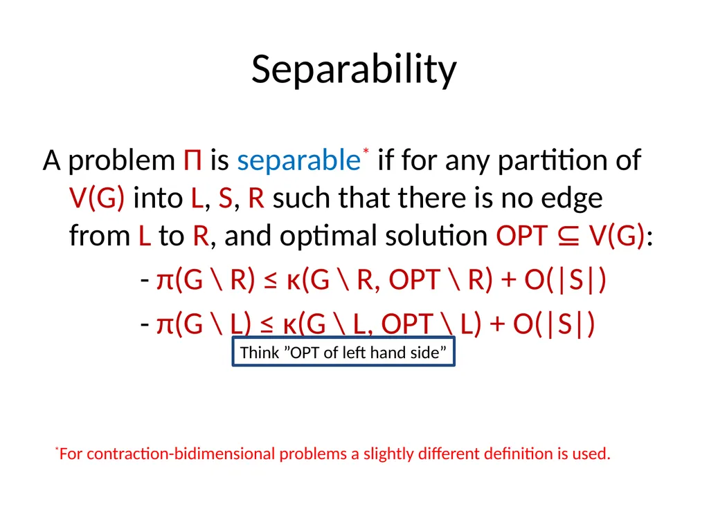 Applications of Treewidth in Algorithm Design - slide 22 of 55