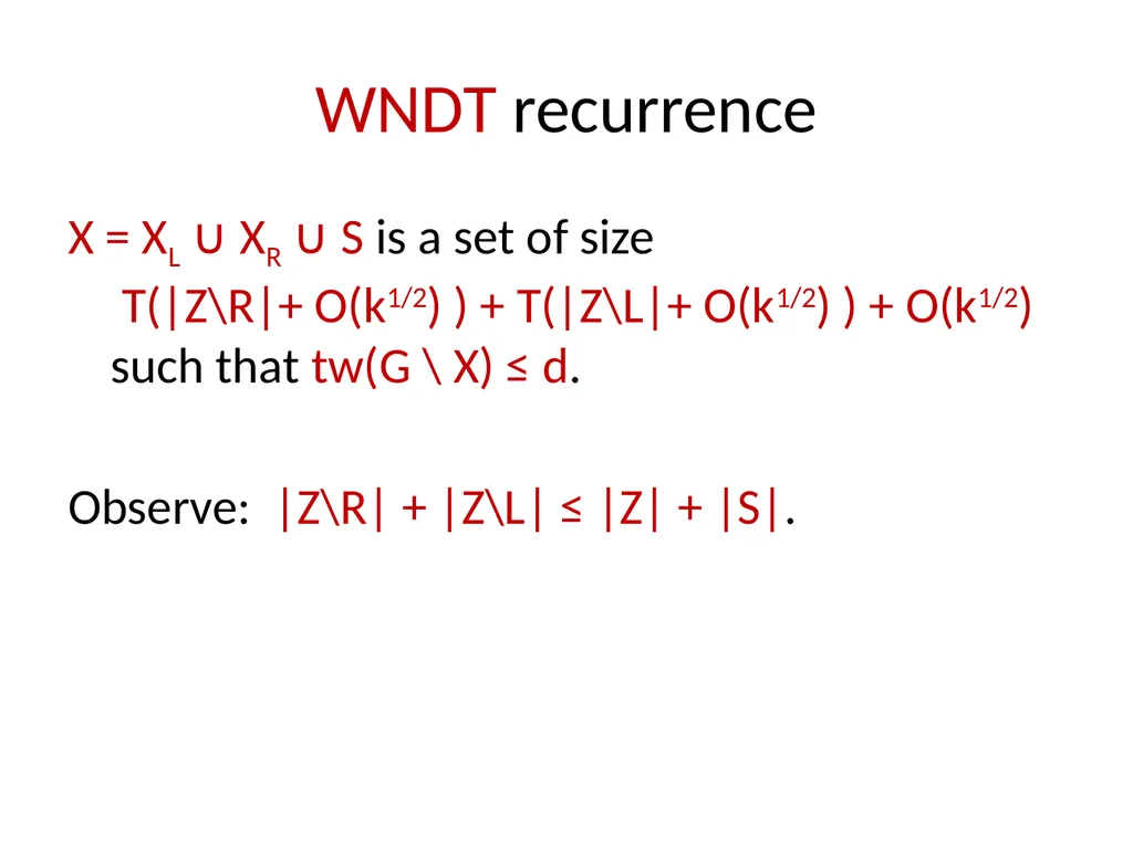 Applications of Treewidth in Algorithm Design - slide 35 of 55