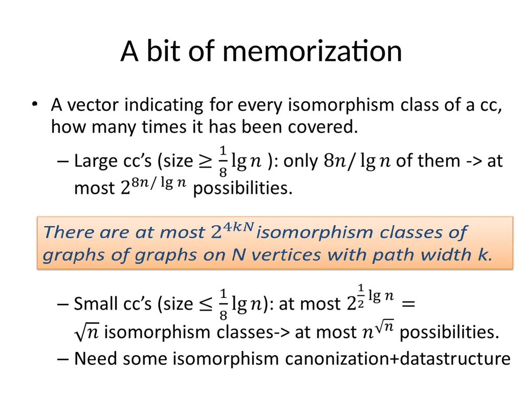 Subexponential time algorithms and lower bounds - slide 23 of 31
