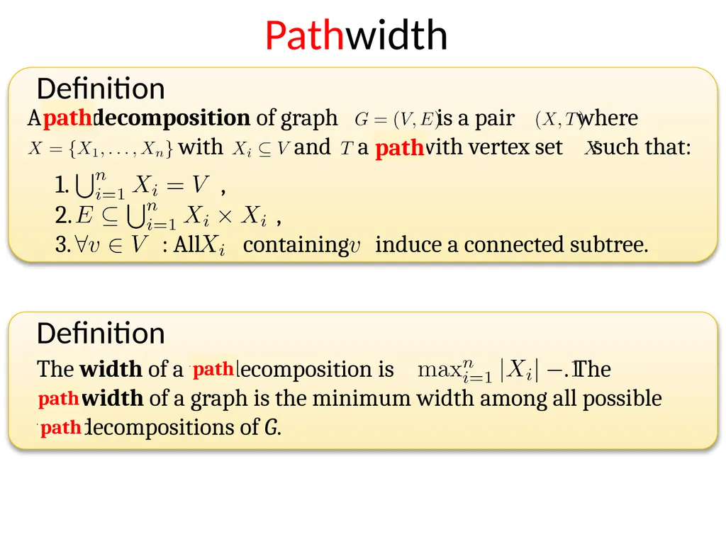 Subexponential time algorithms and lower bounds - slide 11 of 31