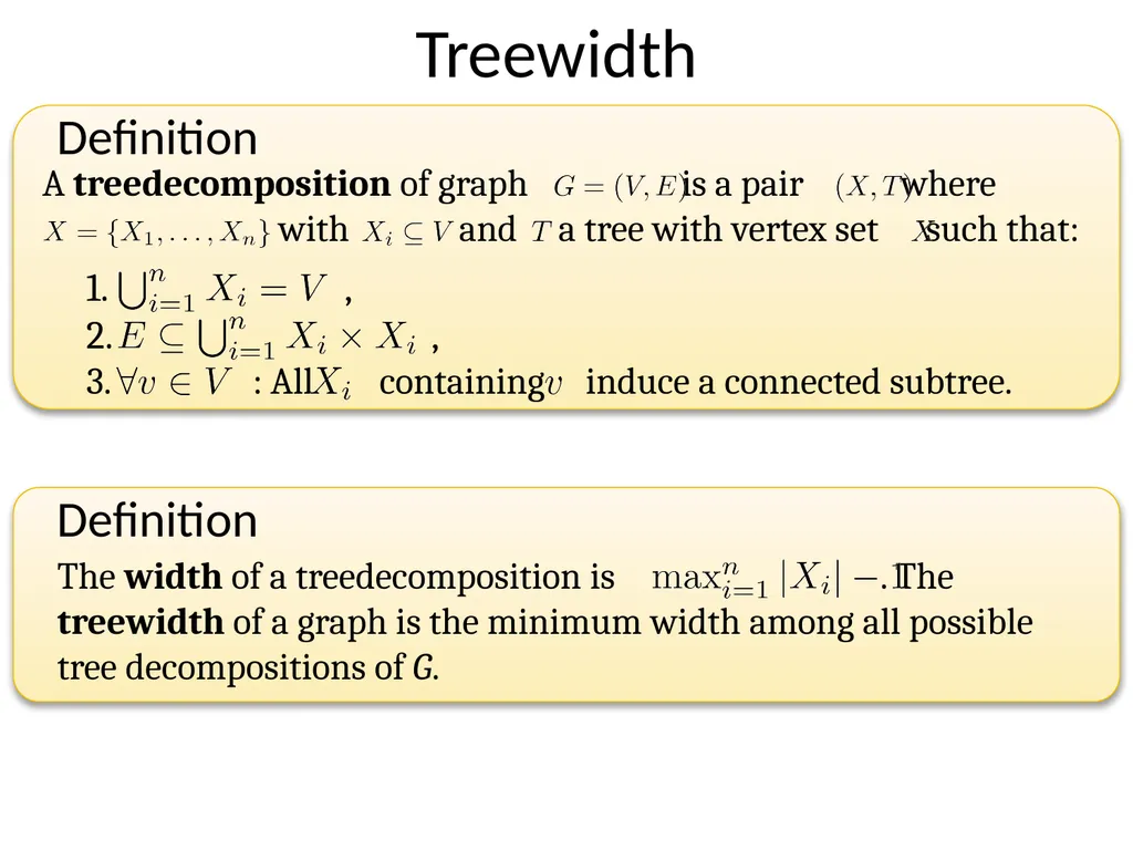 Subexponential time algorithms and lower bounds - slide 10 of 31