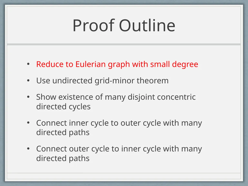 Routing Symmetric Demands and Directed Treewidth - slide 30 of 38
