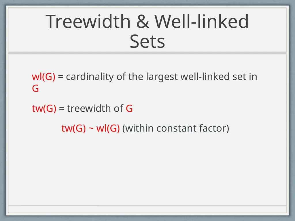 Routing Symmetric Demands and Directed Treewidth - slide 22 of 38