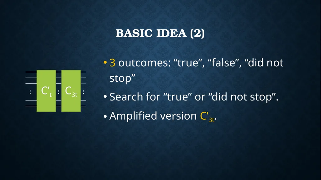 quantum speedups For search AND OPTIMIZATION - slide 31 of 36