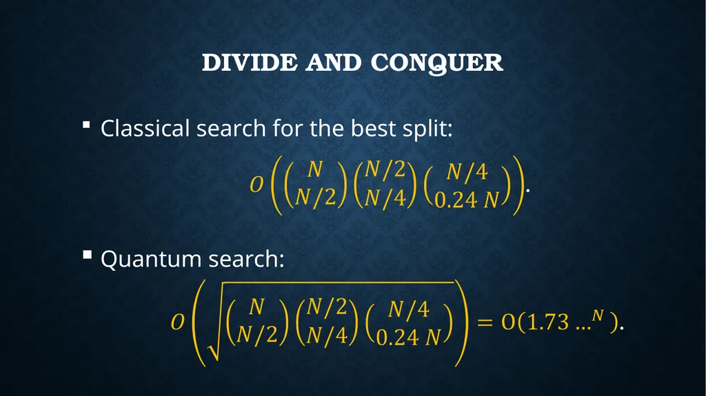 quantum speedups For search AND OPTIMIZATION - slide 21 of 36