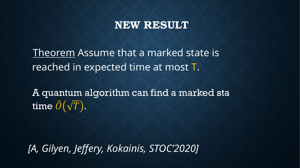 quantum speedups For search AND OPTIMIZATION - slide 12 of 36