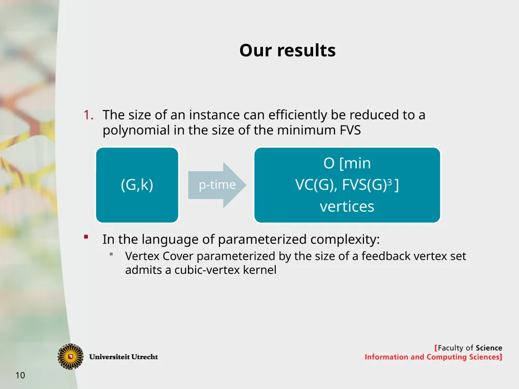 Bart Jansen Vertex Cover Kernelization Revisited: - slide 10 of 24
