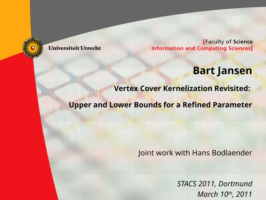 Bart Jansen Vertex Cover Kernelization Revisited: