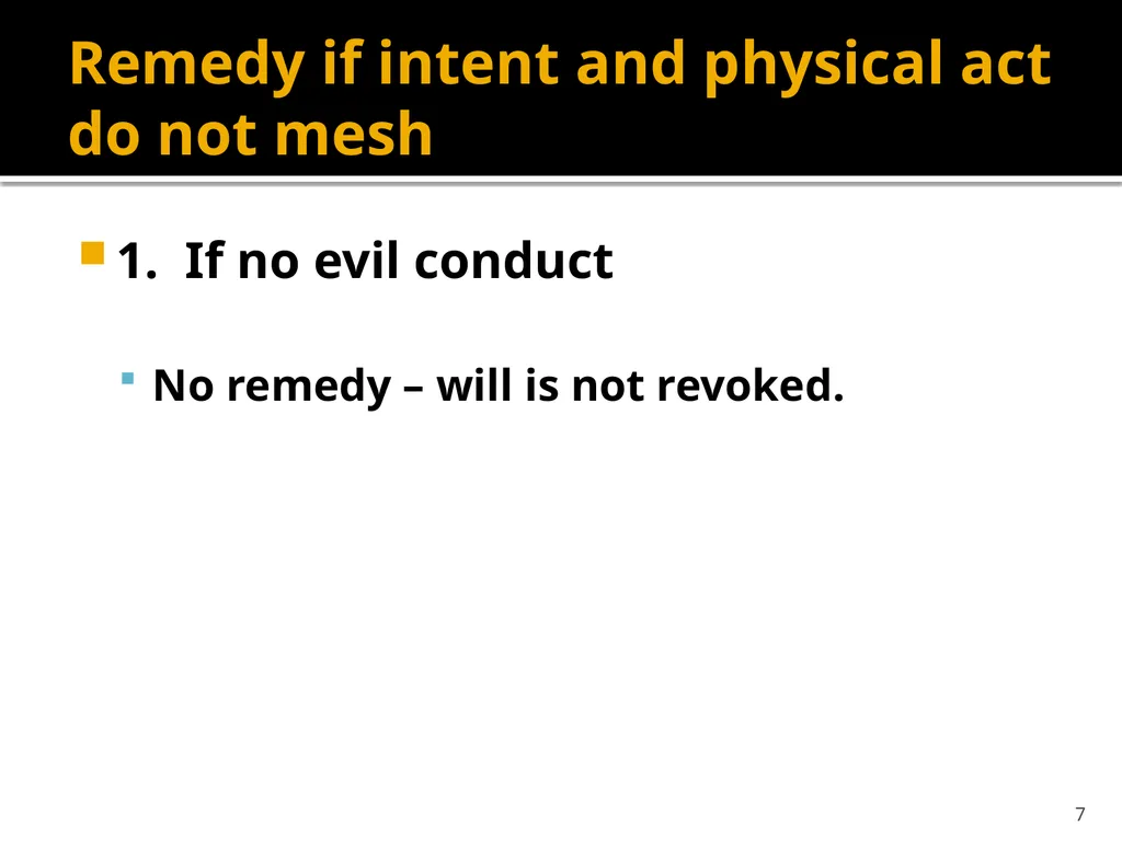 Revocation by Physical Act 1 Requirements to - slide 7 of 11