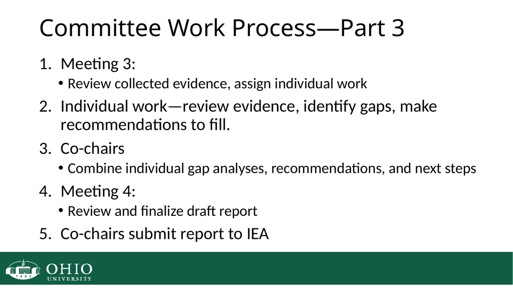 HLC Evidence Collection HLC Open Pathway Next - slide 13 of 45