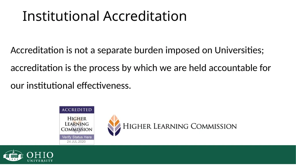 HLC Evidence Collection HLC Open Pathway Next - slide 3 of 45