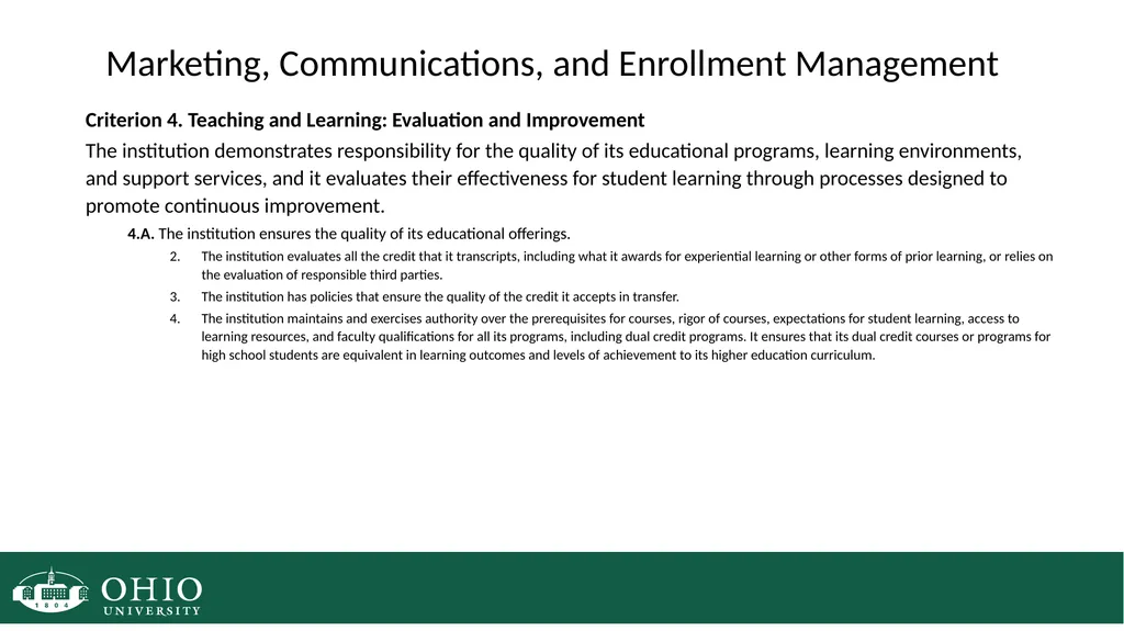 HLC Evidence Collection HLC Open Pathway Next - slide 44 of 45