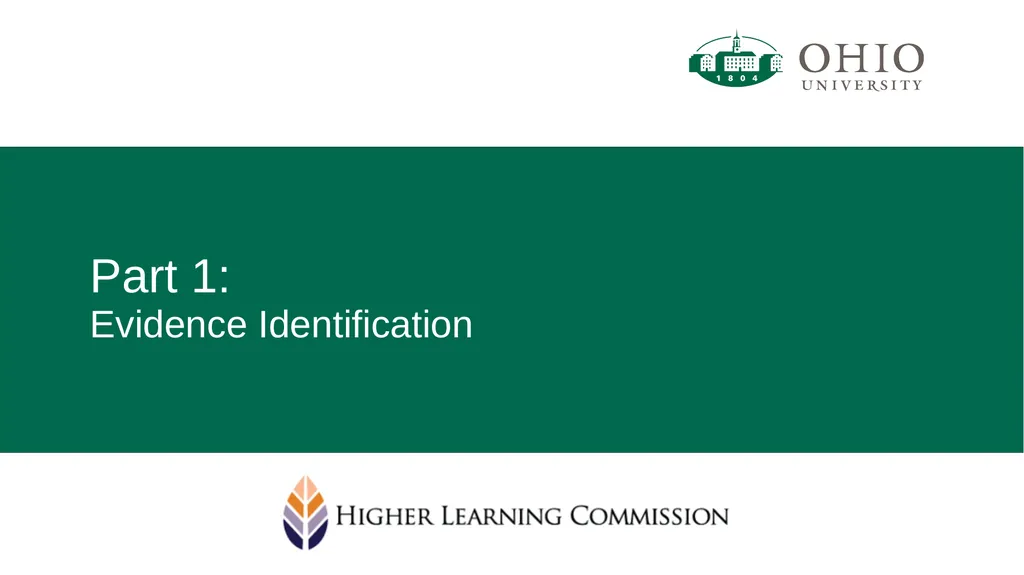HLC Evidence Collection HLC Open Pathway Next - slide 15 of 45