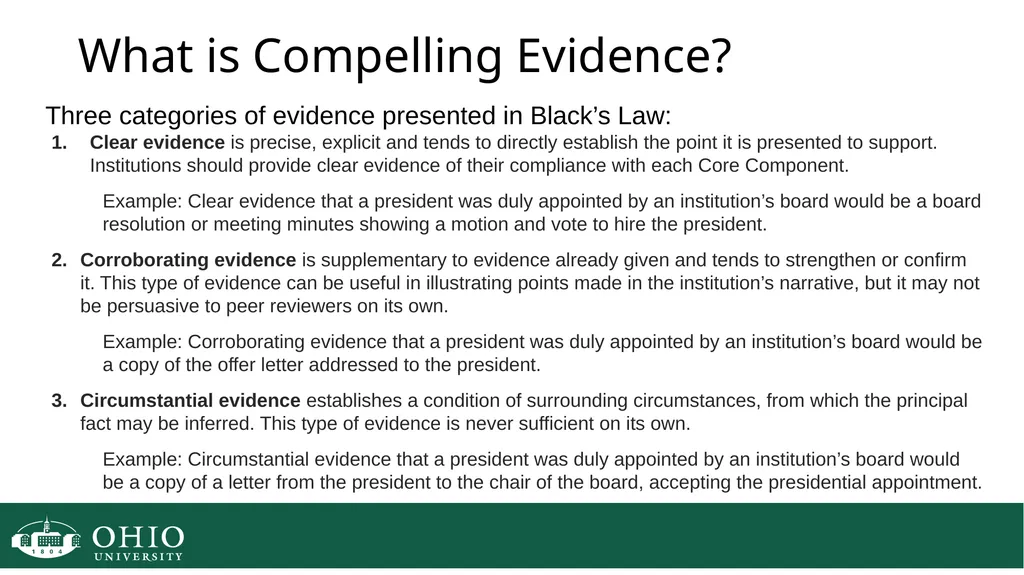 HLC Evidence Collection HLC Open Pathway Next - slide 8 of 45