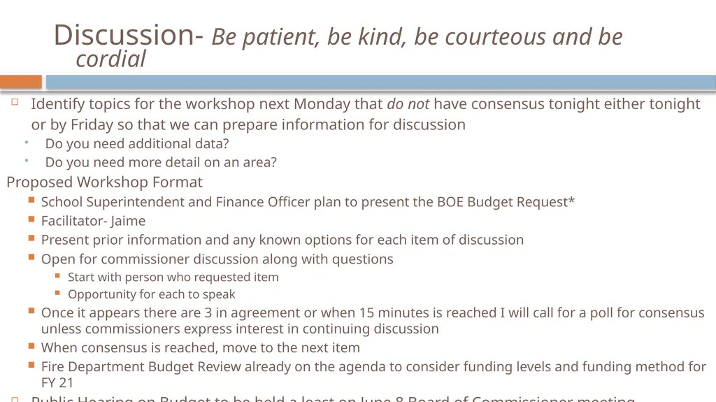 FY 21 Recommended Budget How do we budget? - slide 16 of 17
