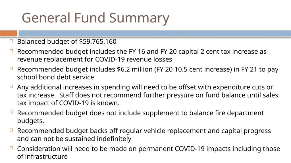 FY 21 Recommended Budget How do we budget? - slide 12 of 17