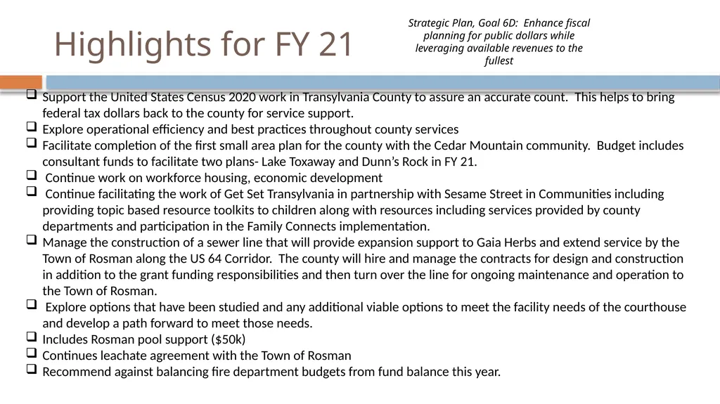 FY 21 Recommended Budget How do we budget? - slide 6 of 17