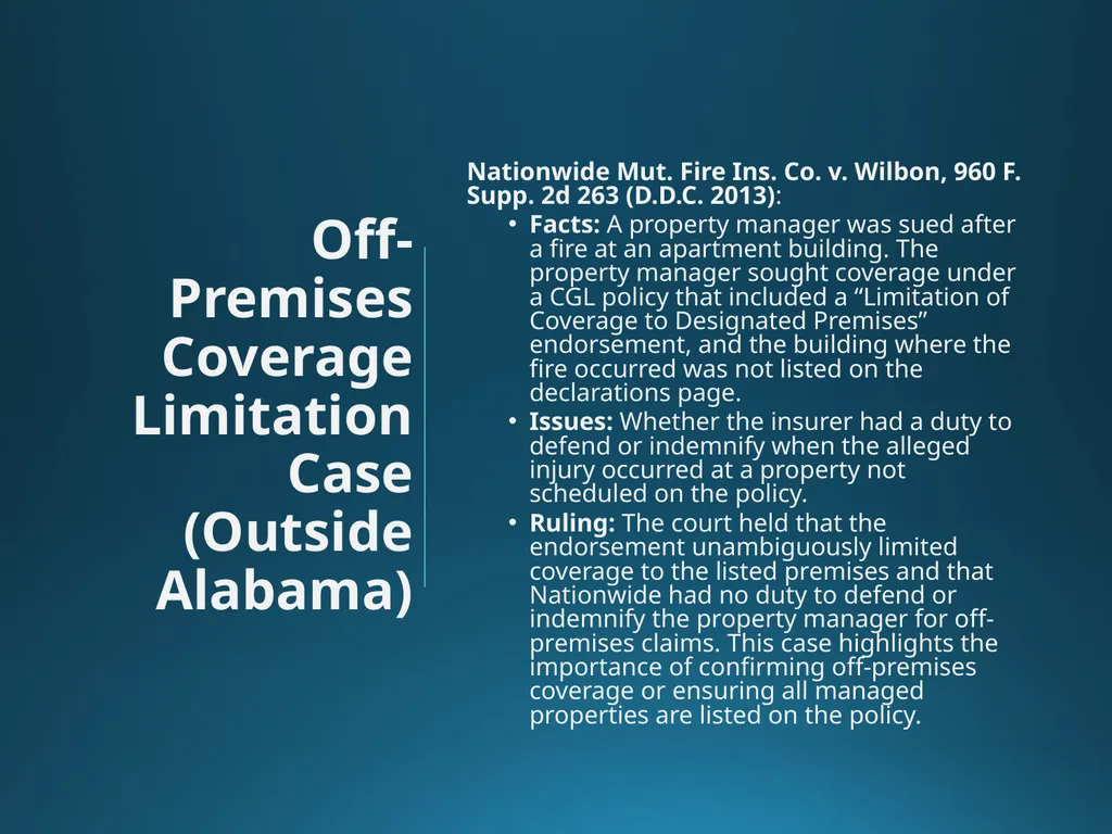 Leases, Insurance, and Fraud Jeffrey C. Smith, - slide 13 of 35