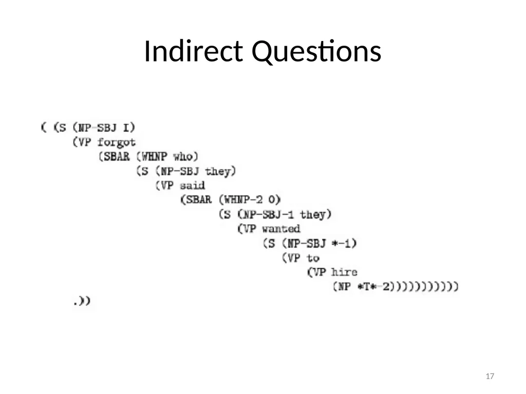 Introduction to treebanks Session 1: 7/08/2011 1 - slide 17 of 29