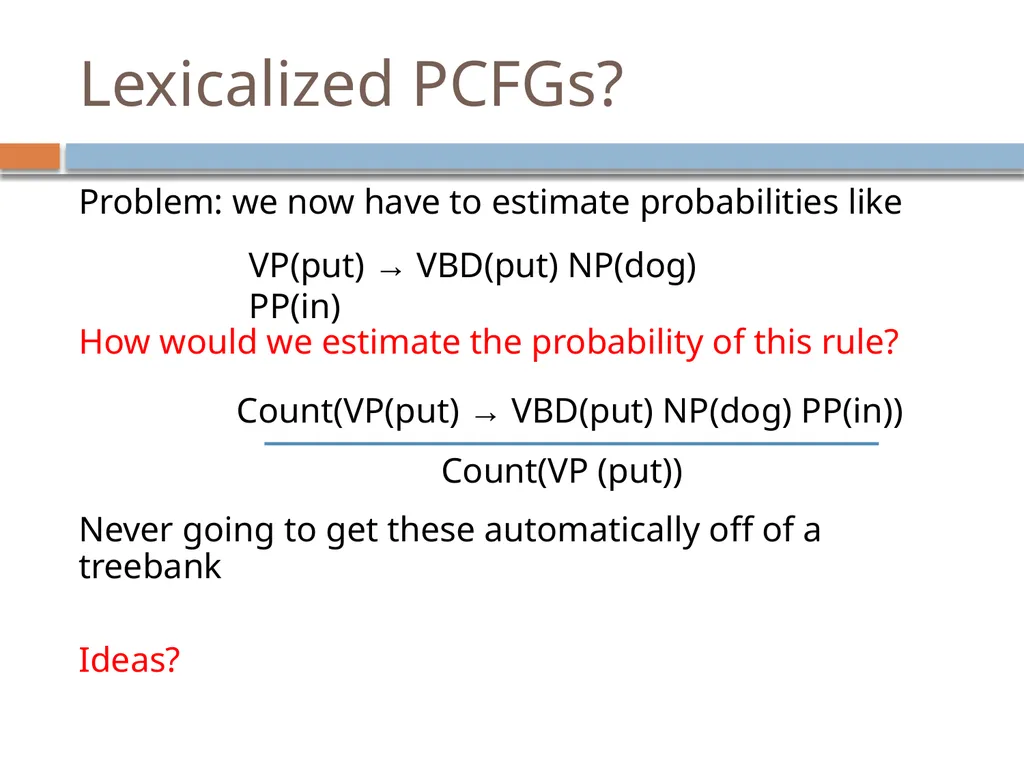 Advanced parsing David Kauchak CS159 – Spring 2019 - slide 31 of 57