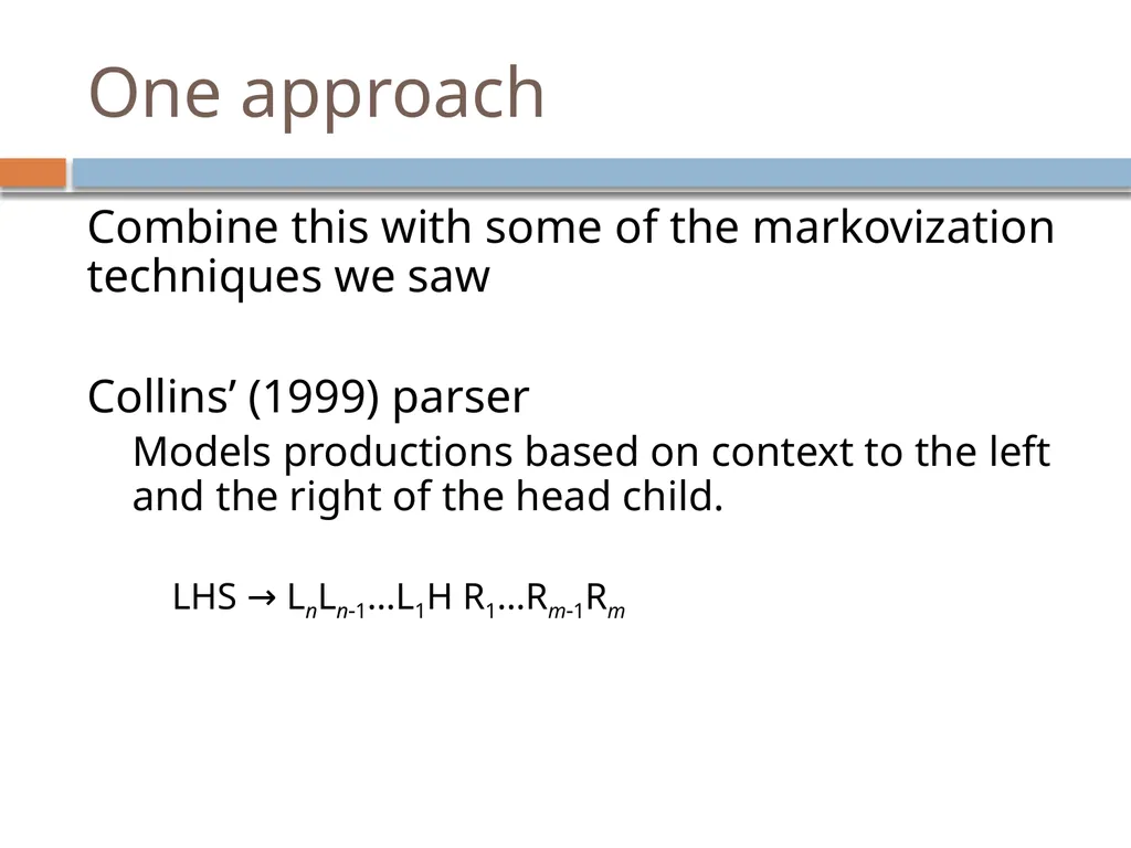 Advanced parsing David Kauchak CS159 – Spring 2019 - slide 32 of 57