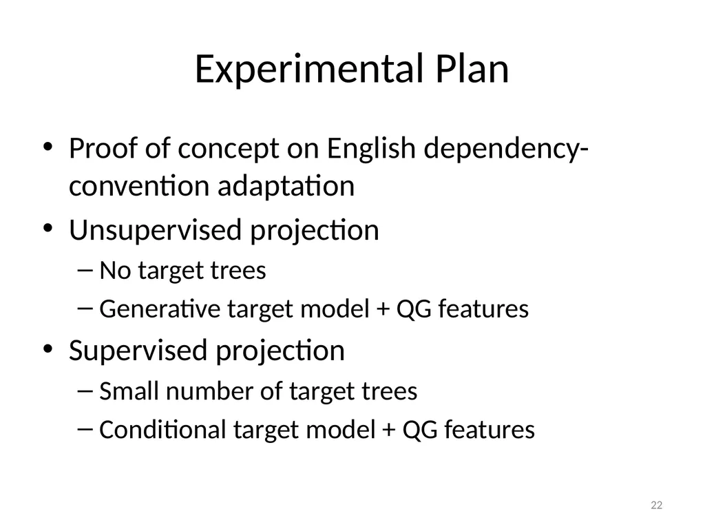 Parser Adaptation and Projection with - slide 21 of 27