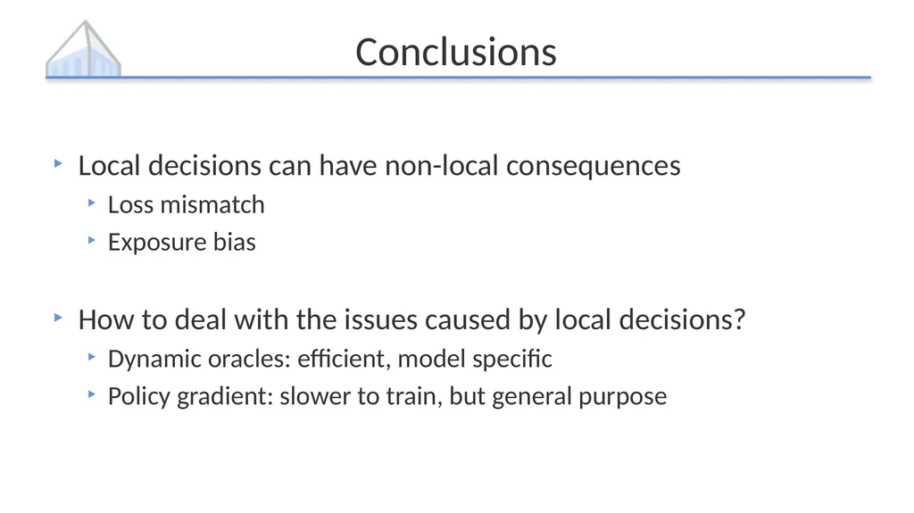 Policy Gradient as a Proxy for Dynamic Oracles in - slide 18 of 20
