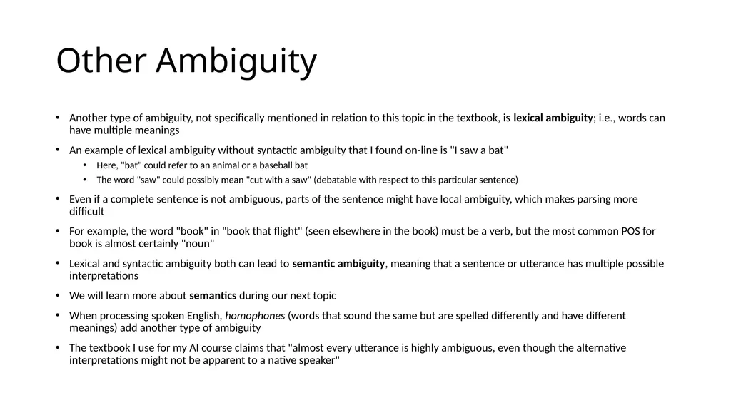 ECE467: Natural Language Processing Parsing If you - slide 9 of 46