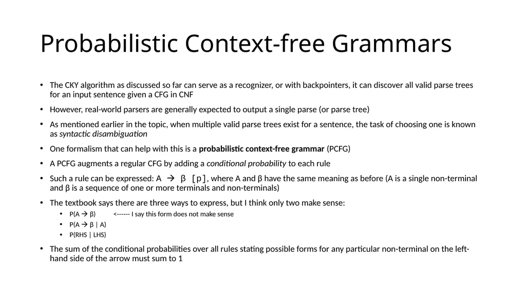 ECE467: Natural Language Processing Parsing If you - slide 30 of 46