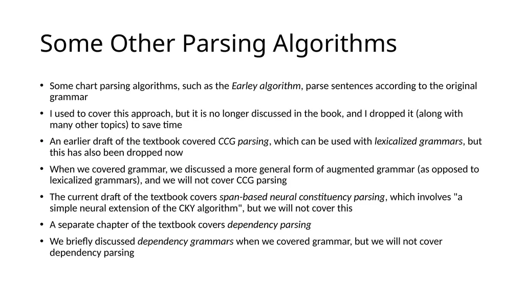 ECE467: Natural Language Processing Parsing If you - slide 29 of 46