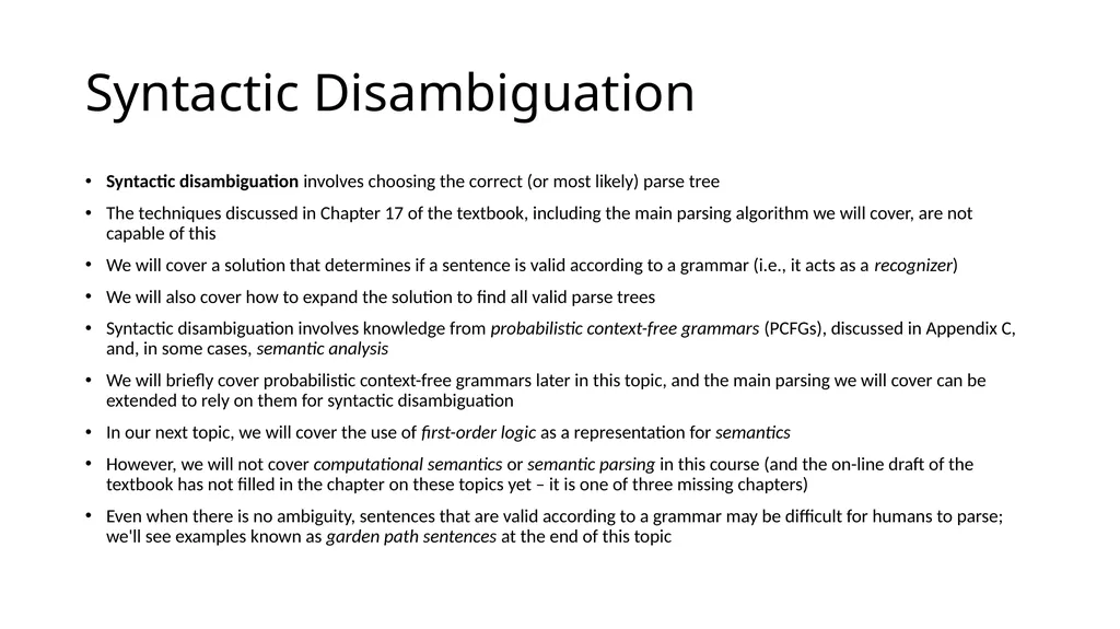 ECE467: Natural Language Processing Parsing If you - slide 17 of 46