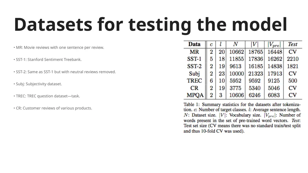Convolutional Neural Networks for sentence - slide 13 of 15
