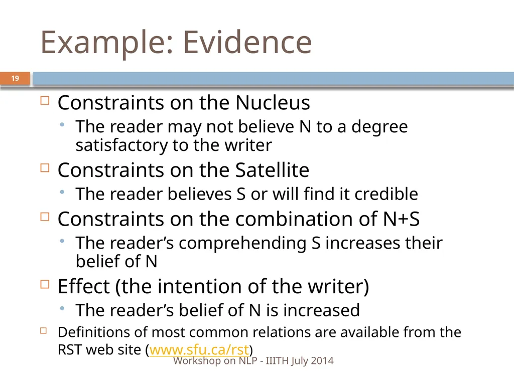 Discourse Processing Ranjani Parthasarathi - slide 19 of 99