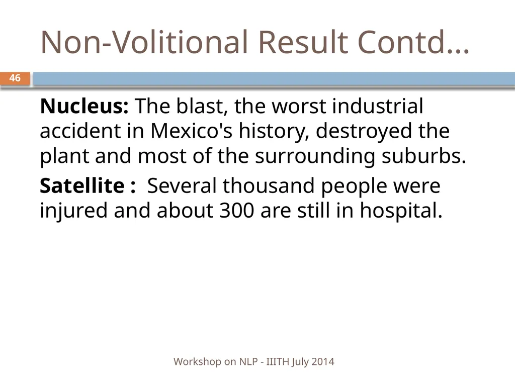 Discourse Processing Ranjani Parthasarathi - slide 46 of 99
