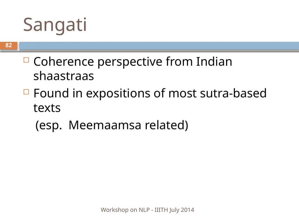 Discourse Processing Ranjani Parthasarathi - slide 82 of 99