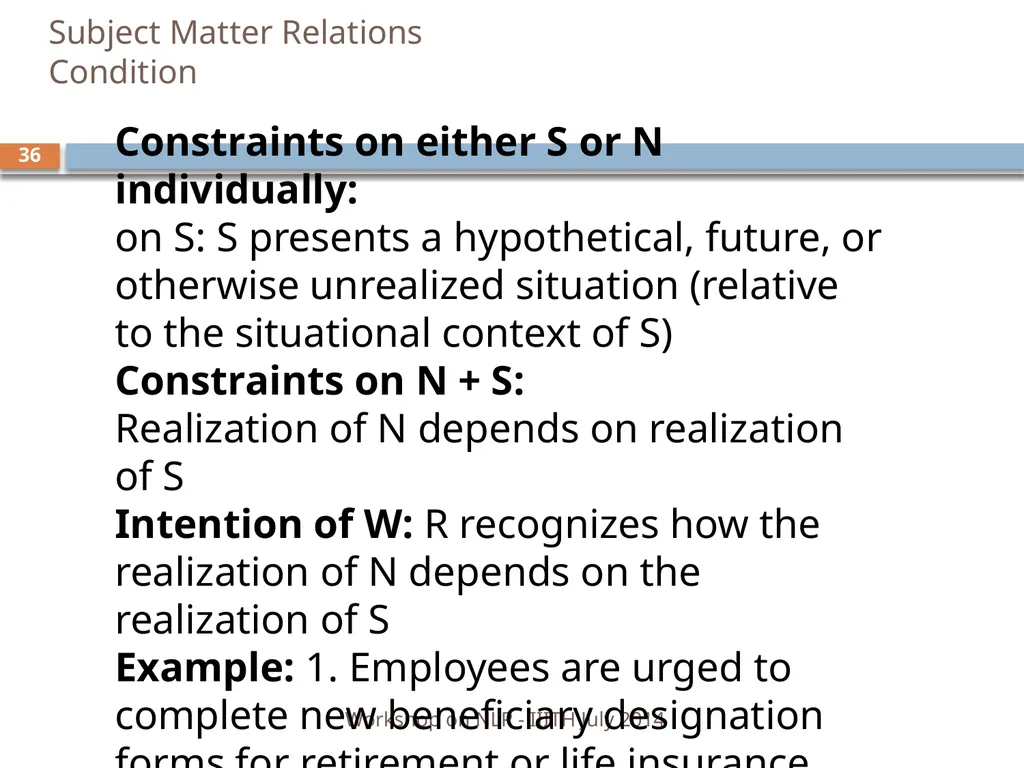 Discourse Processing Ranjani Parthasarathi - slide 36 of 99